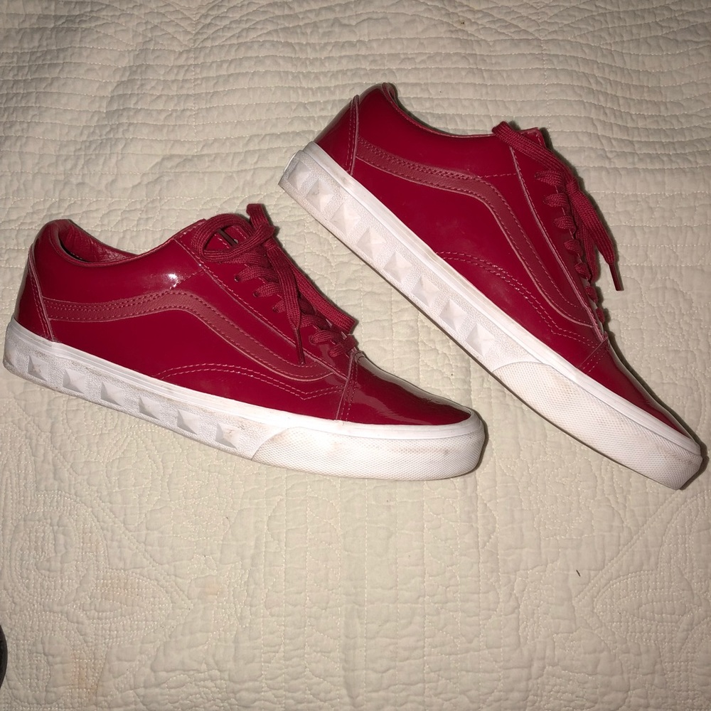 super trendy red vans